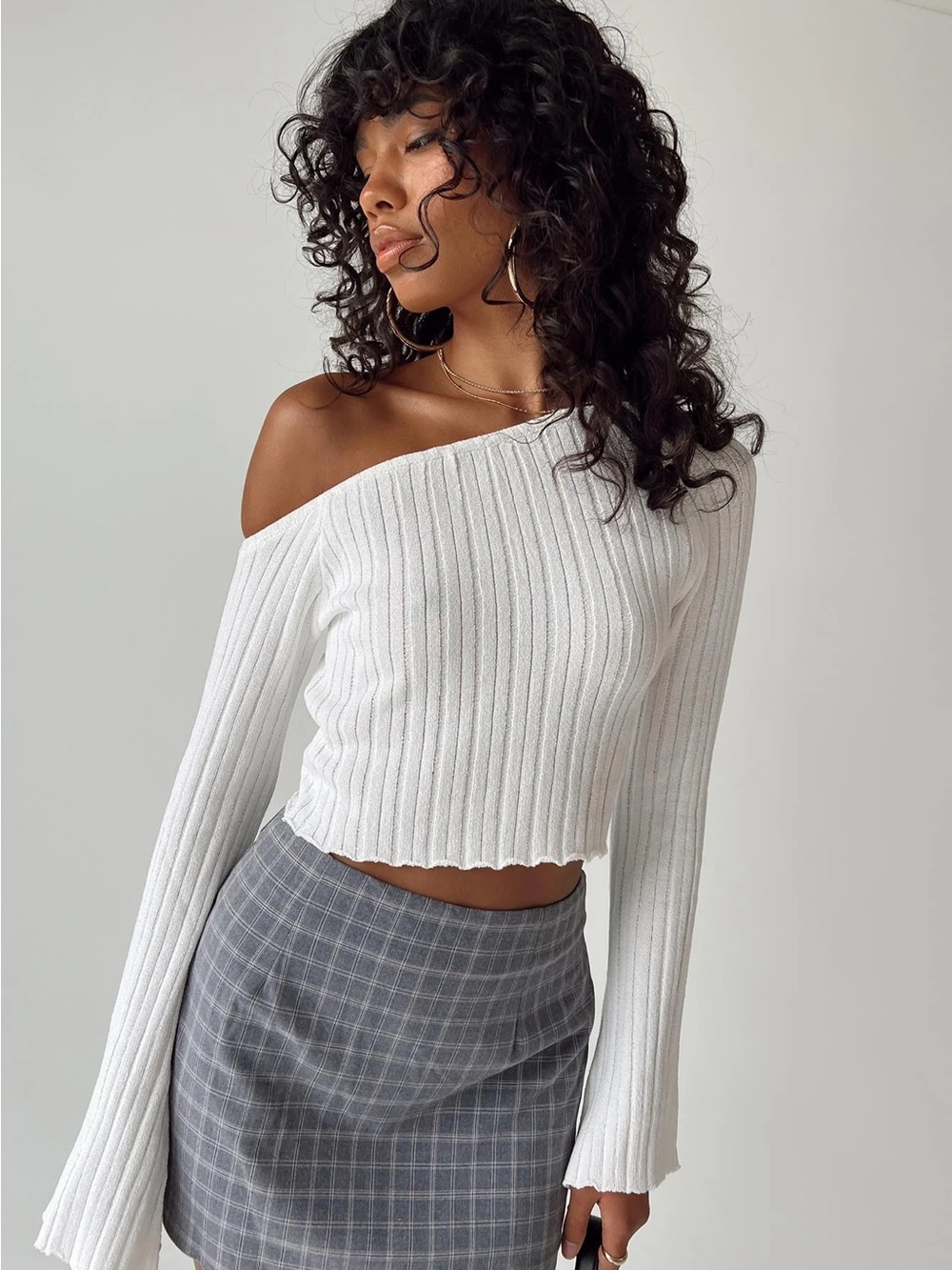 Princess Polly Santorini Knit Top Ivory